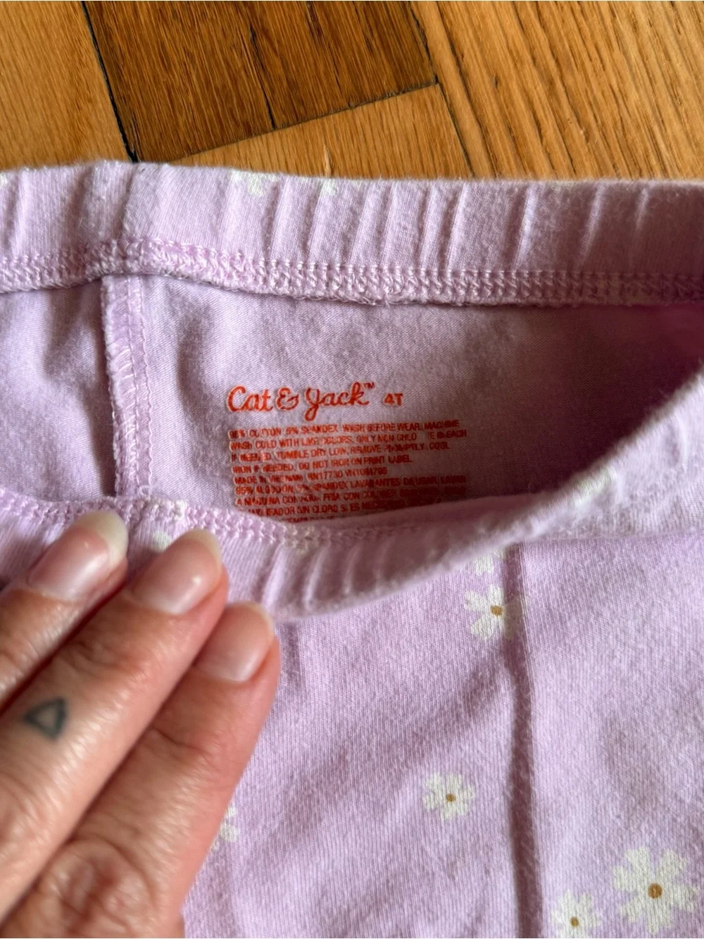 Kids Pink Daisy Bike Shorts and Dark Blue Denim Shorts Set - Cat & Jack Brand